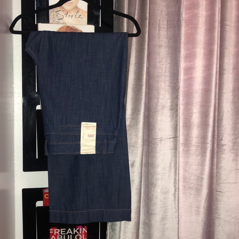 Wide Leg Cotton Jeans